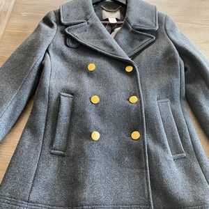 J.Crew Stadium Cloth Wool Peacoat BNWT Size 4